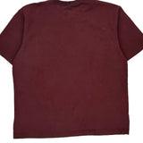 Carhartt T-Shirt - Large Burgundy Cotton