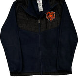 Chicago Bears, Age 10-12 Nfl Fleece Jacket - Large Navy Polyester