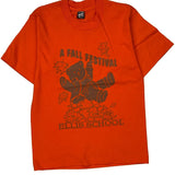 Age 14-16 Fruit Of The Loom Graphic T-Shirt - Large Orange Cotton Blend