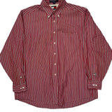 Tommy Hilfiger Striped Shirt - XL Red Cotton