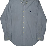 Ralph Lauren Striped Shirt - Large Blue Cotton