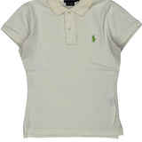 Ralph Lauren Polo Shirt - Small Cream Cotton