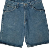 Wrangler Denim Shorts - 32W 10L Blue Cotton