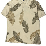 Nautica Polo Shirt - Large Beige Cotton