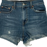 Levis Denim Shorts - 26W UK 6 Blue Denim
