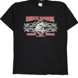 2001 Bike Week All Sport Single Stitch T-Shirt - XL Black Cotton