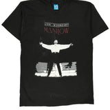 Vintage 1993 Barry Manilow Tour Fruit Of The Loom Single Stitch T-Shirt - Large Black Cotton