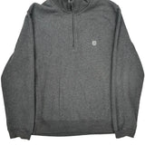 Tommy Hilfiger 1/4 Zip - Large Grey Cotton Blend