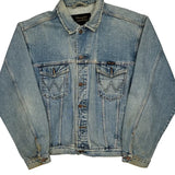 Wrangler Denim Jacket - Large Light Wash Denim