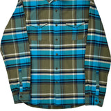 The North Face Checked Flannel Shirt - Medium Green Cotton