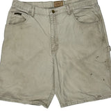 Schmidt Carpenter Shorts - 36W 9L Beige Cotton