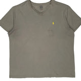 Polo By Ralph Lauren T-Shirt - XL Grey Cotton