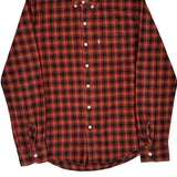 Levis Checked Flannel Shirt - Medium Red Cotton