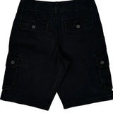 Urban Pipeline Cargo Shorts - 30″ Waist Black Cotton