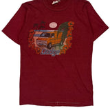 Signal Sports Single Stitch T-Shirt - Large Red Cotton Blend