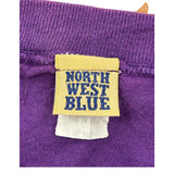 Teddy Bear Northwest Blue Single Stitch T-Shirt - Large Purple Cotton