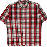 Southpole Checked Short Sleeve Shirt - 2XL Black Cotton
