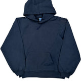 Vintage Champion Hoodie - Large Navy Cotton