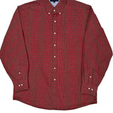 Tommy Hilfiger Checked Shirt - Large Red Cotton