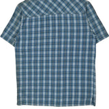 Levis Checked Short Sleeve Shirt - Small Blue Cotton