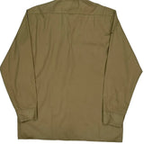 Dickies Shirt - Large Khaki Cotton Blend
