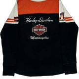 Motorcycles Harley Davidson Graphic Long Sleeve T-Shirt - Large White Cotton