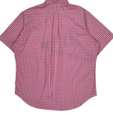 Ralph Lauren Checked Short Sleeve Shirt - XL Pink Cotton