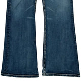 Bke Denim Boot Cut Jeans - 30W UK 8 Blue Cotton