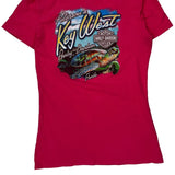 Harley Davidson Graphic T-Shirt - Medium Pink Cotton