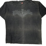 Mid-Ohio Harley-Davidson Harley Davidson Graphic T-Shirt - XL Grey Cotton