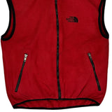 The North Face Fleece Gilet - Small Red Polyester