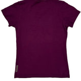 Live Simply Patagonia Graphic T-Shirt - Small Purple Cotton