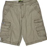 Lee Cargo Shorts - 32W 11L Khaki Cotton