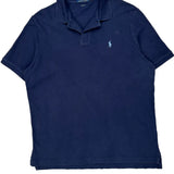 Polo By Ralph Lauren Polo Shirt - Large Navy Cotton