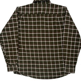 Wrangler Checked Flannel Shirt - Medium Green Cotton