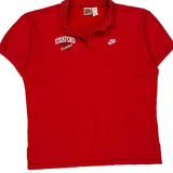 Stanford Basketball Nike College Polo Shirt - Large Red Cotton