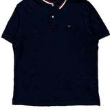 Tommy Hilfiger Polo Shirt - Large Navy Cotton