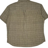 Unbranded Checked Short Sleeve Shirt - 2XL Beige Linen