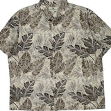 Island Shores Hawaiian Shirt - 2XL Beige Cotton