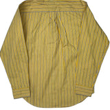 Age 10-12 Ralph Lauren Striped Shirt - Medium Yellow Cotton