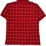 Chaps Ralph Lauren Checked Polo Shirt - Large Red Cotton