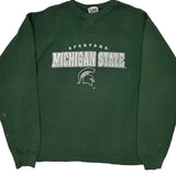 Michigan State Spartans Lee Sport College Sweatshirt - Large Green Cotton