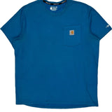 Carhartt Force Carhartt T-Shirt - Large Blue Cotton