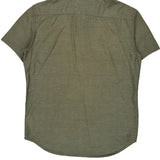 Quiksilver Short Sleeve Shirt - Medium Green Cotton