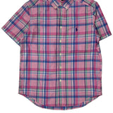 Age 10-12 Ralph Lauren Checked Short Sleeve Shirt - Medium Multicoloured Cotton