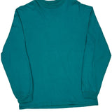 Lift Gate Hanes Single Stitch Long Sleeve T-Shirt - Large Green Cotton