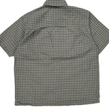 Age 6 Oshkosh Checked Short Sleeve Shirt - Small Grey Cotton