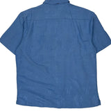 Havana Jack''S Cafe Hawaiian Shirt - Large Blue Silk