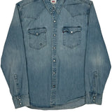 Levis Denim Shirt - Large Light Wash Cotton