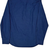 Armani Polka Dot Shirt - Large Blue Cotton